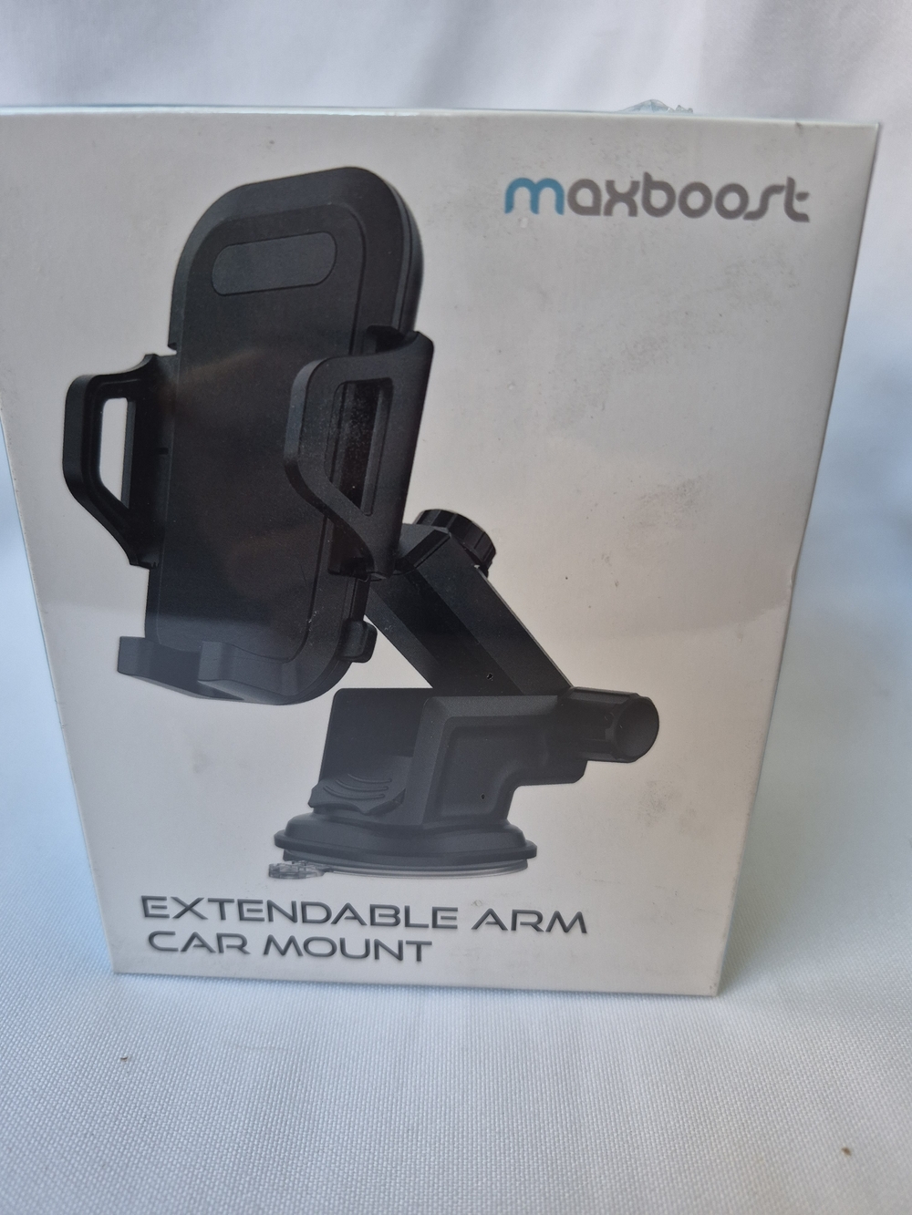 SEALED Maxboost DuraHold Series extendable arm car phone mount designed for wind